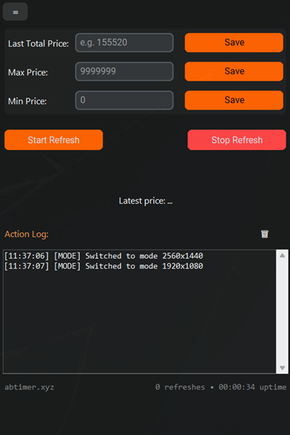 abtimer application screenshot